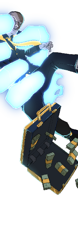 Character art of a hapless CEO