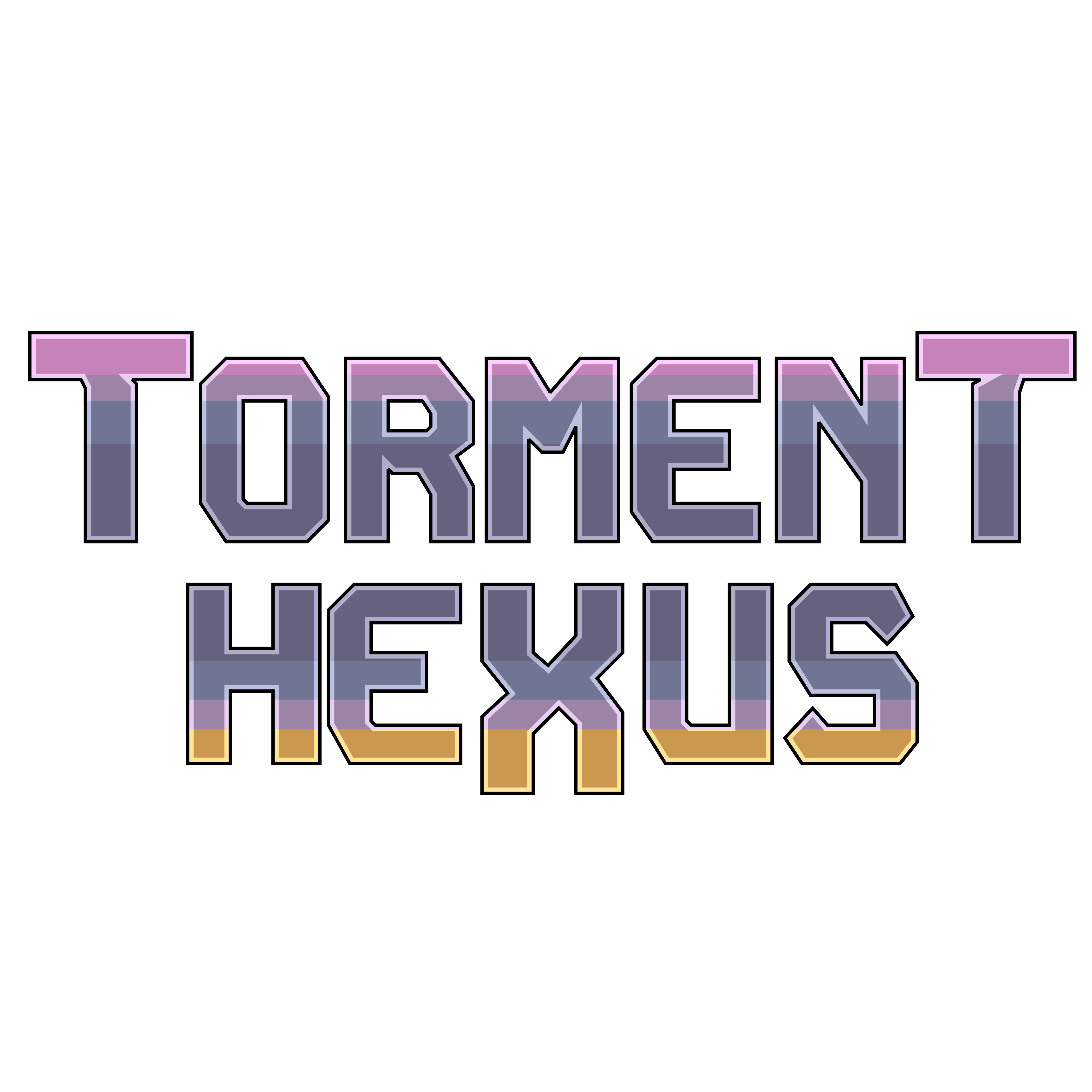 Torment Hexus game logo, text only version